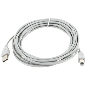  Кабель Gembird CCF-USB2-AMBM-15 USB 2.0 PRO 4.5м AM/BM позол.конт., фер.кол., пакет 