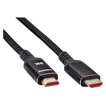  Кабель Vcom ACG859B-1.5 HDMI 19M/M, ver. 2.1 8KX60Hz Econom оплетка 1.5m iOpen 
