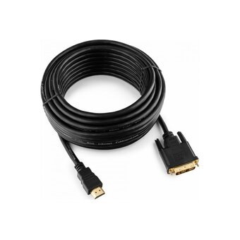  Кабель Gembird CC-HDMI-DVI-10MC HDMI-DVI 19M/19M 10м single link черный 