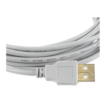  Кабель Gembird CCF-USB2-AMBM-15 USB 2.0 PRO 4.5м AM/BM позол.конт., фер.кол., пакет 