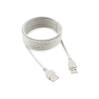  Кабель удлинительный Gembird CC-USB2-AMAF-15 USB 2.0 4.5м AM/AF, пакет 