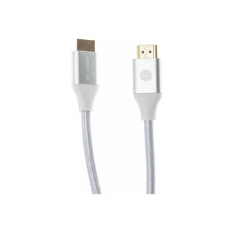  Кабель аудио-видео Cactus CS-HDMI.2.1-1 HDMI (m)/HDMI (m) 1м серебристый 