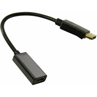  Кабель-переходник ExeGate EX-DPM-HDMIF-0.2 EX294707RUS DisplayPort-HDMI 20M/19F DP1.2 4K 60Hz 0,2м 