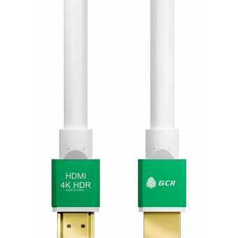  Кабель Greenconnect GCR-51295 1.0m HDMI 2.0 HDR 4:2:2 Ultra HD 4K 60 fps 60Hz/5K*30Hz 3D Audio белый 