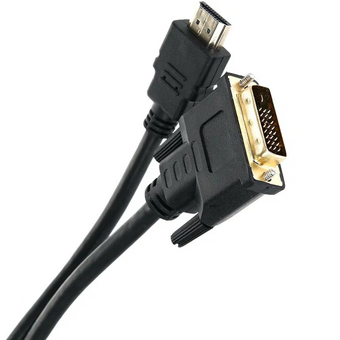  Кабель TV-COM LCG135E-2M HDMI(19M)-DVI-D(25M) Dual Link, 2 м, черный 
