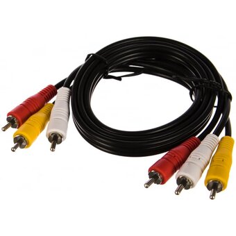  Кабель Perfeo R3102 3xRCA вилка - 3xRCA вилка 1м 