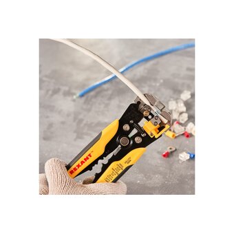  Клещи для зачистки кабеля и обжима наконечников REXANT ht-766 (12-4005) 