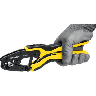  Пресс-клещи STAYER Professional SP-4M (45445) +4 матрицы, в сумке чехле 