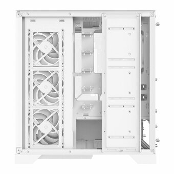  Корпус XPG Invader X White (INVADERXMT-WHCWW) Mid-Tower Gaming ATX PC Case with Panoramic View, Tempered Glass Panels, and RGB Lighting Black 