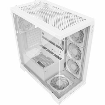  Корпус XPG Invader X White (INVADERXMT-WHCWW) Mid-Tower Gaming ATX PC Case with Panoramic View, Tempered Glass Panels, and RGB Lighting Black 