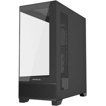  Корпус Powercase Luminous (CLB-L0), Tempered Glass, чёрный, ATX 