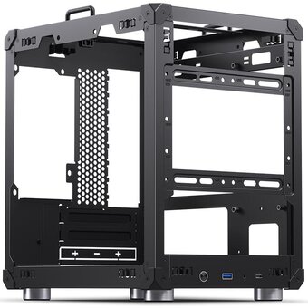  Корпус JONSBO C6 Handle Black без БП, mini-ITX, micro-ATX, черный 