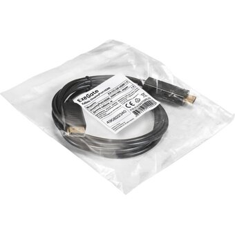  Кабель ExeGate EX-CC-DP-HDMI-1.5 EX294709RUS DisplayPort-HDMI 20M/19M 1,5м 