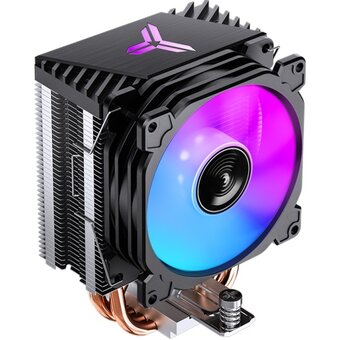  Кулер JONSBO CR-1400 E Black LGA1700/1200/115X/AM5/AM4 (TDP 180W, PWM, 92mm Dynamic Multi-Color LED Fan, 4 тепловые трубки, 4-pin) Retail 