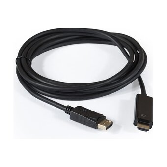  Кабель Exegate EX284917RUS DisplayPort(20M)-HDMI(19M), экранированный, 3 м, черный 