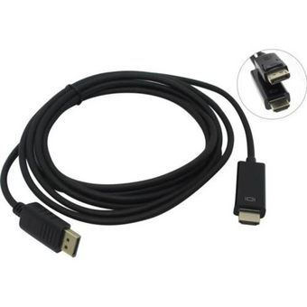  Кабель Exegate EX284917RUS DisplayPort(20M)-HDMI(19M), экранированный, 3 м, черный 