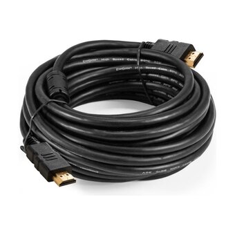  Кабель ExeGate EX294696RUS HDMI EX-CC-HDMI2-7.5F (19M/19M, v2.0, 7,5м, 4K UHD, Ethernet, ферритовые кольца, позолоченные контакты) 