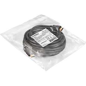  Кабель ExeGate EX294696RUS HDMI EX-CC-HDMI2-7.5F (19M/19M, v2.0, 7,5м, 4K UHD, Ethernet, ферритовые кольца, позолоченные контакты) 