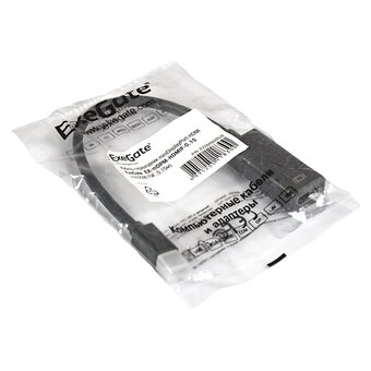  Кабель-переходник Exegate EX-mDPM-HDMIF-0.15 EX284922RUS miniDisplayPort-HDMI mini20M/19F 0,15м 