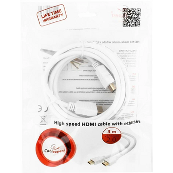  Кабель Cablexpert CC-HDMI4-W-10 HDMI v1.4 19M/19M 3м белый 