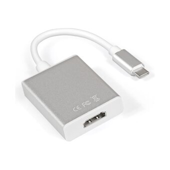  Кабель-адаптер Exegate EX-CM-HDMIF-0.15 EX284937RUS Type C-HDMI USB Type C/19F 0,15м 