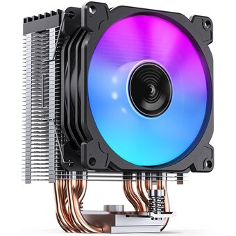  Кулер JONSBO CR-1400 E Black LGA1700/1200/115X/AM5/AM4 (TDP 180W, PWM, 92mm Dynamic Multi-Color LED Fan, 4 тепловые трубки, 4-pin) Retail 