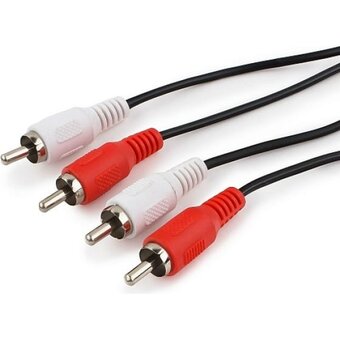 Кабель аудио Cablexpert CCA-2R2R-15M 2xRCA/2xRCA 15м 