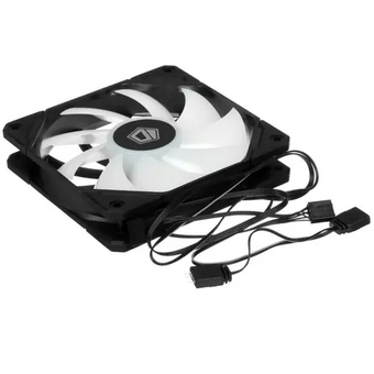  Вентилятор ID-COOLING TF-12025-Pro-ARGB Trio (3 in 1) 120x120x25мм (PWM, резиновые углы, ARGB, 500-1800об/мин) Box 