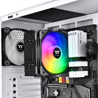  Кулер Thermaltake UX200 SE ARGB (CL-P105-AL12SW-A) Soc-AM5/AM4/1151/1200/1700 Al+Cu 170W LED Ret 