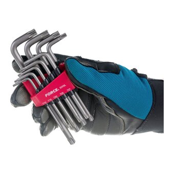  Набор ключей Torx FORCE 5098L Г-образн. удлин. Т10-Т50, 9 предм. 