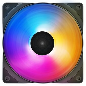  Вентилятор DEEPCOOL RF120FS, LED 120x120x25мм (PWM, Color LED подсветка, 500-1500об/мин) Retail 