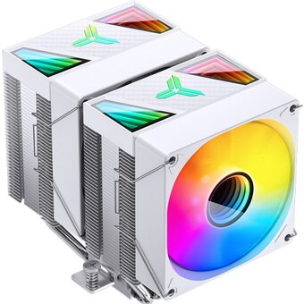  Кулер JONSBO CR-1400 DV2 White LGA1700/1200/115X/AM5/AM4 (TDP 220W, PWM, 92mm ARGB Fan*2, 6 тепловых трубкок, белый, 4-pin) Retail 