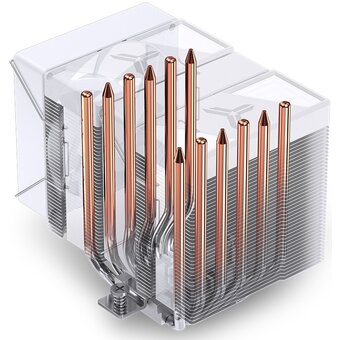  Кулер JONSBO CR-1400 DV2 White LGA1700/1200/115X/AM5/AM4 (TDP 220W, PWM, 92mm ARGB Fan*2, 6 тепловых трубкок, белый, 4-pin) Retail 