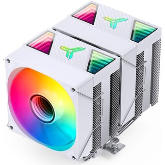  Кулер JONSBO CR-1400 DV2 White LGA1700/1200/115X/AM5/AM4 (TDP 220W, PWM, 92mm ARGB Fan*2, 6 тепловых трубкок, белый, 4-pin) Retail 