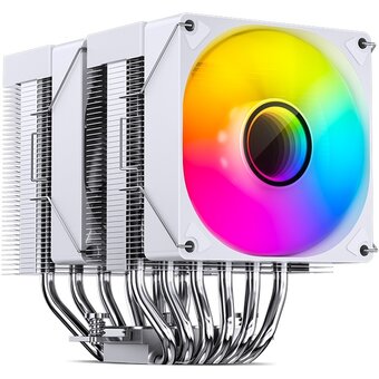 Кулер JONSBO CR-1400 DV2 White LGA1700/1200/115X/AM5/AM4 (TDP 220W, PWM, 92mm ARGB Fan*2, 6 тепловых трубкок, белый, 4-pin) Retail 