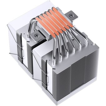  Кулер JONSBO CR-1400 DV2 White LGA1700/1200/115X/AM5/AM4 (TDP 220W, PWM, 92mm ARGB Fan*2, 6 тепловых трубкок, белый, 4-pin) Retail 