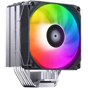  Кулер JONSBO Pisa A5 ARGB Gray LGA1700/1200/115X/AM5/AM4 (TDP 265W, PWM, 120mm ARGB Fan, 5 тепловых трубок, 4-pin) Retail 