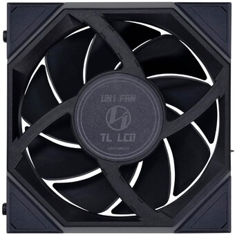  Вентилятор Lian Li Uni Fan TL LCD 120 Black /12TLLCD1B/ (G99.12TLLCD1B.R0) 120x125x28мм (1.6” LCD дисплей, PWM, ARGB, 200-1900 об/мин, 27dBa) 