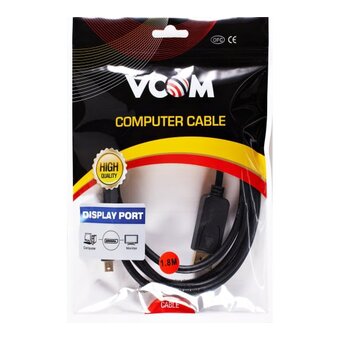  Кабель-переходник VCOM CG682-1.8M Mini DisplayPort M- Display Port M 4K*60 Hz 1,8м (4895182211117) 