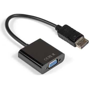  Кабель-переходник Exegate EX-DPM-VGAF-0.15 EX284910RUS DisplayPort-VGA 20M/15F 0,15м 