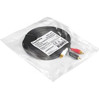  Кабель аудио ExeGate EX-CCA-458-10.0 EX294735RUS 3.5mm Jack M/2xRCA M 10м 