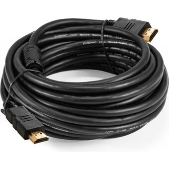  Кабель ExeGate EX294693RUS HDMI EX-CC-HDMI-10.0F (19M/19M, 10м, v1.4b, ферритовые кольца, позолоченные контакты) 
