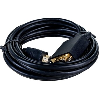  Кабель Cablexpert A-HDMI-VGA-03-10 HDMI-VGA 19M/15M + 3.5Jack 3м черный 