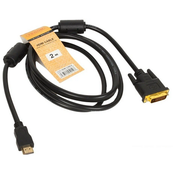  Кабель TV-com LCG135F-2M HDMI to DVI-D (19M-25M) 2м, 2 фильтра 