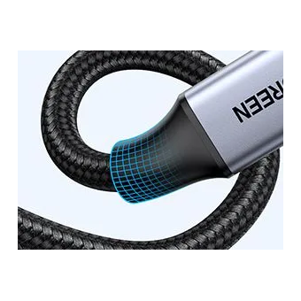  Кабель UGREEN HD164 (15517) Micro HDMI to HDMI 8K Cable 2m Space Gray 