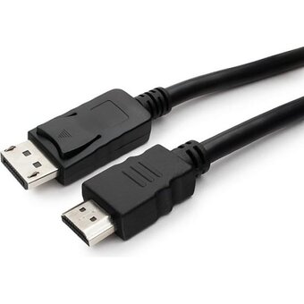 Кабель Cablexpert CC-DP-HDMI-10M DisplayPort--HDMI 20M/19M 10м черный 