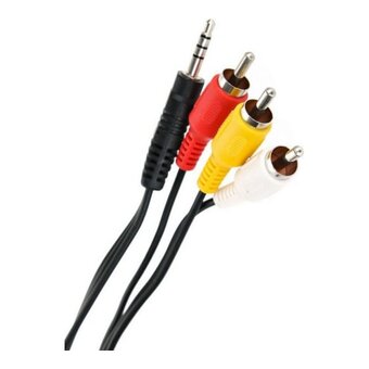  Аудиокабель VCOM CV213-1.5m 3.5mm 3XRCA, 1.5m 