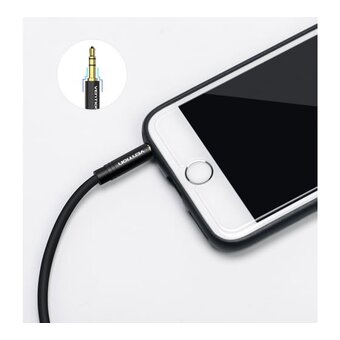  Кабель аудио Vention BAKBG Jack 3,5 mm M/Jack 3,5 mm M 1.5м черный 