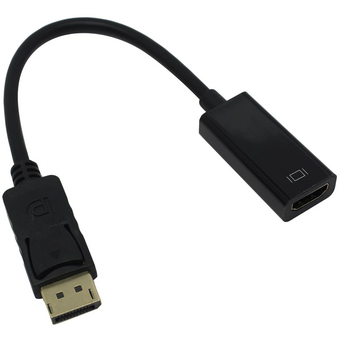  Кабель-переходник Exegate EX-DPM-HDMIF-0.15 EX284921RUS DisplayPort-HDMI 20M/19F 0,15м 