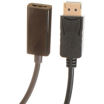  Кабель-переходник Exegate EX-DPM-HDMIF-0.15 EX284921RUS DisplayPort-HDMI 20M/19F 0,15м 